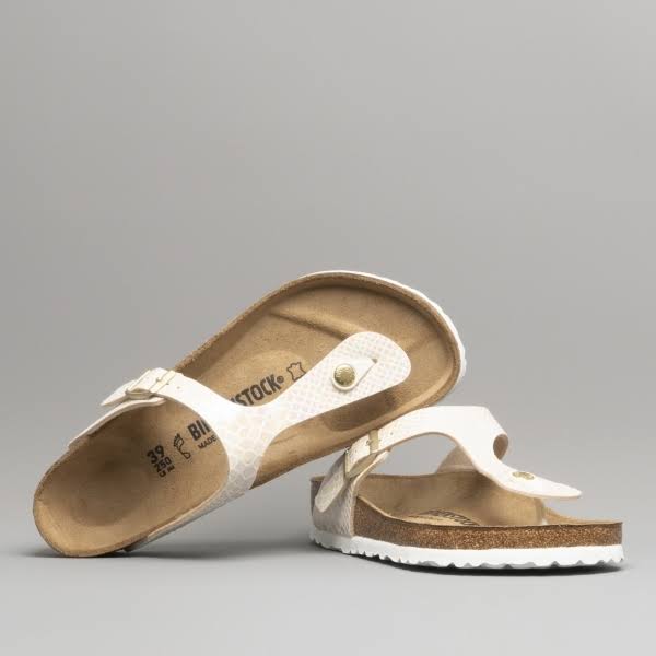 Birkenstock Gizeh 847431 Ladies Birko-Flor Snake Cream: Size 40