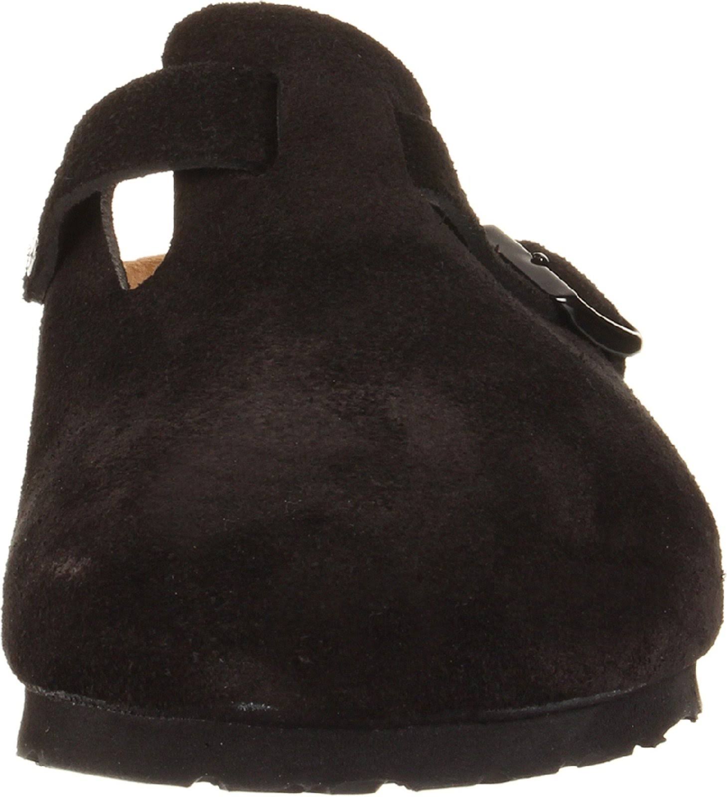 Birkenstock Boston Soft Footbed Clog - 43 - Black Suede