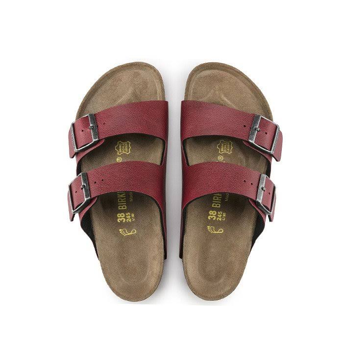 Birkenstock Arizona Narrow Fit - Pull Up Bordeaux 1000176 Size: 38 EU
