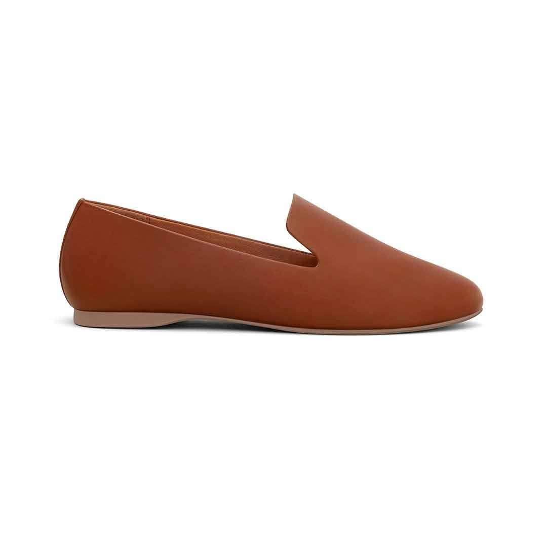Birdies The Starling - Cognac Leather Flats, Size 8.5