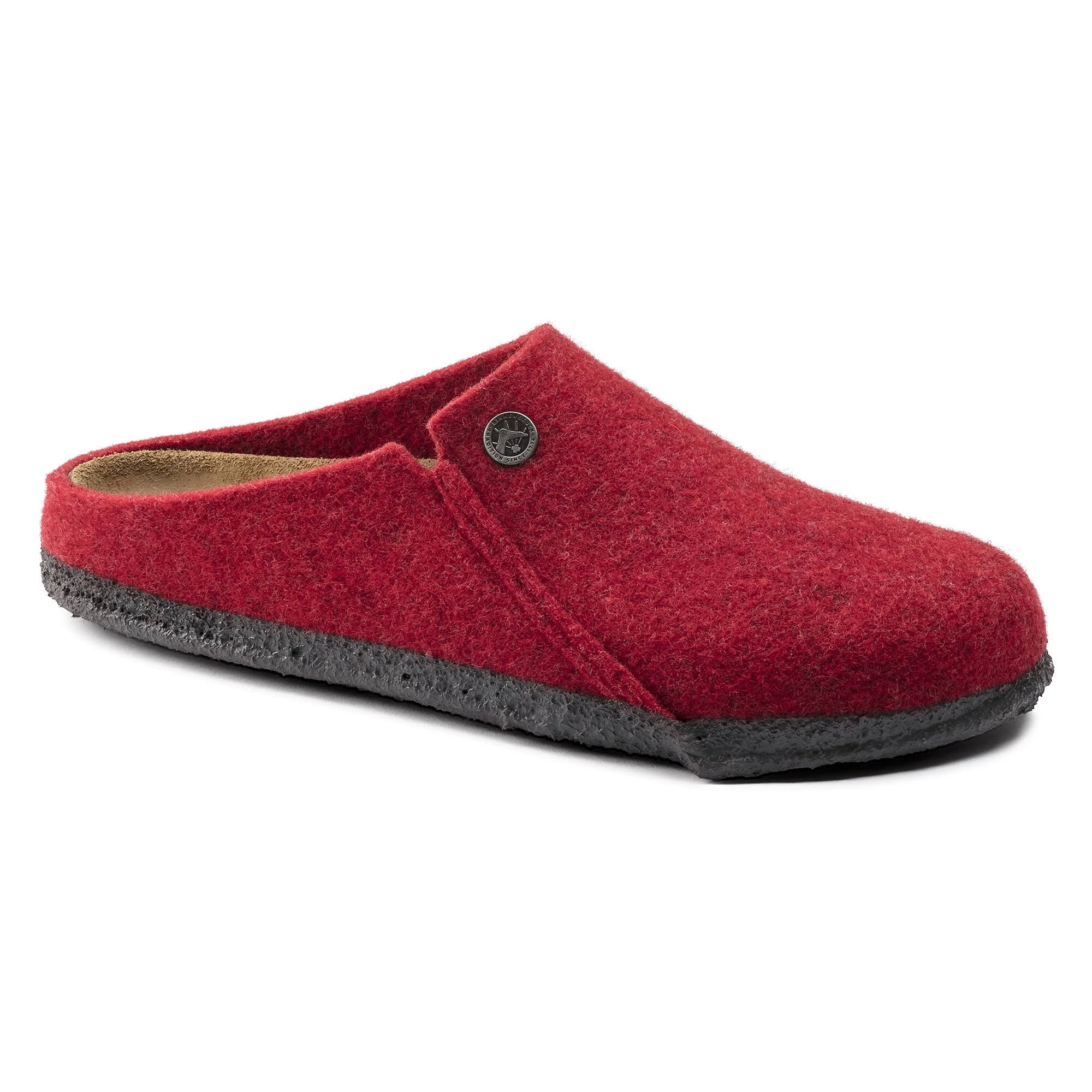 Birkenstock Zermatt 1014936 (Nar) Ladies Felt Clog Slippers Red: EU 38