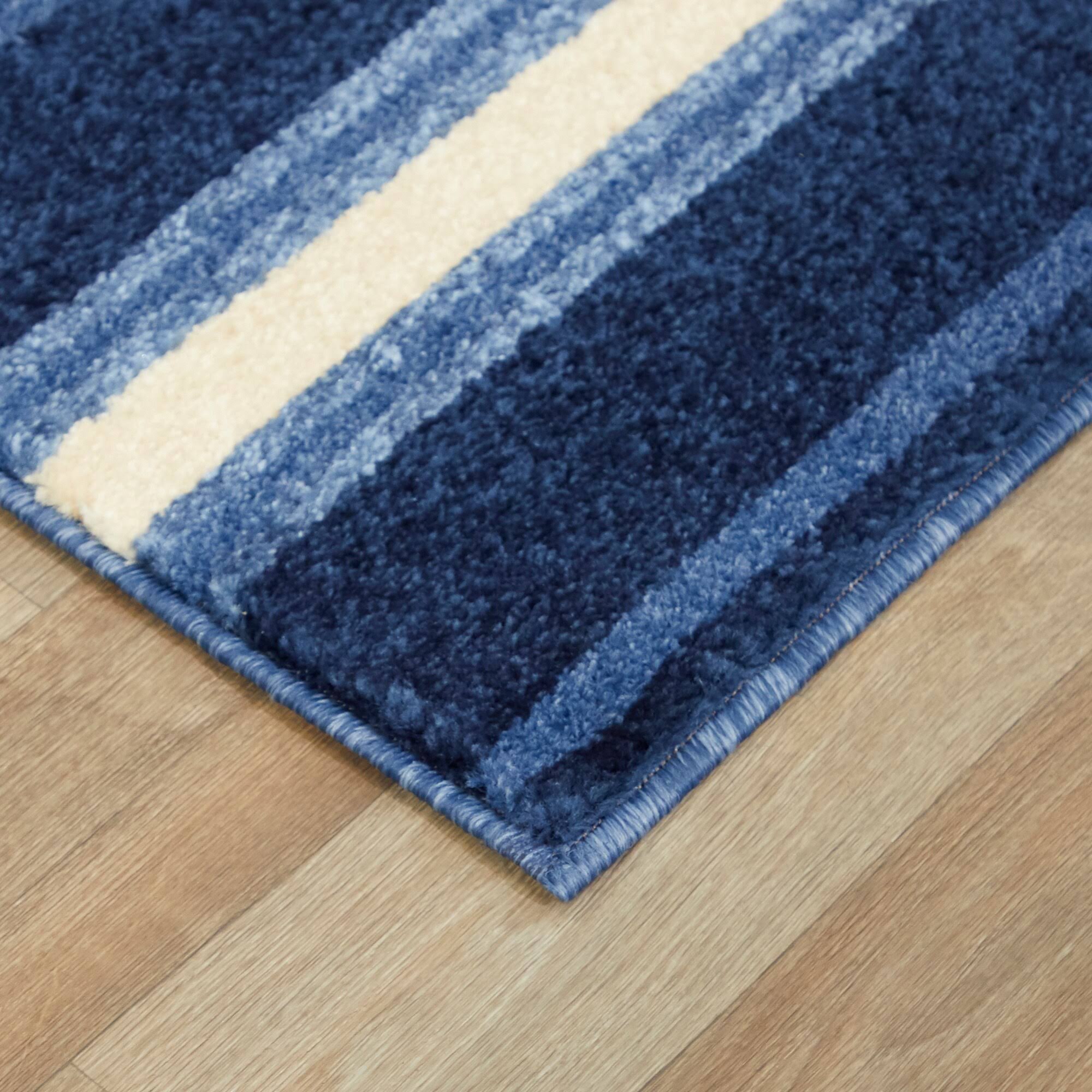 BALTA Aubrey Gold 5 ft. x 7 ft. Classic Stripe Area Rug