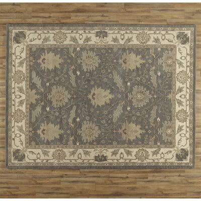 Constance Oriental Hand-Tufted Wool Blue Area Rug Birch Lane Rug Size: Rectangle 8& x 10&6x22