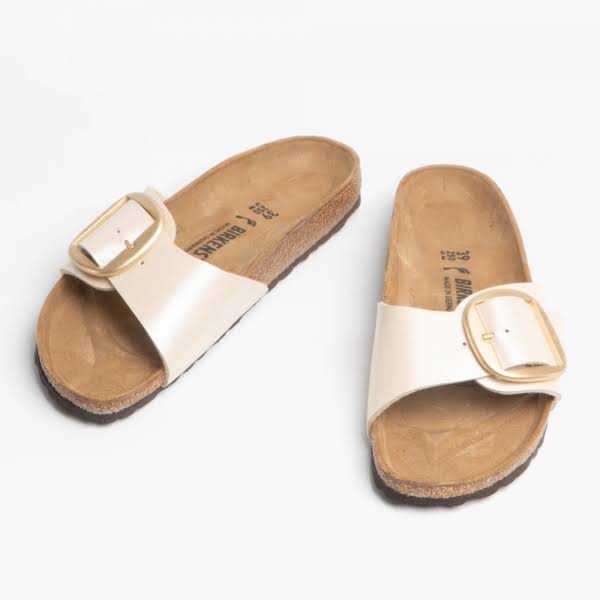 Birkenstock Madrid Big Buckle Narrow gracefull Pearl White Birkoflor 42 EU / Narrow