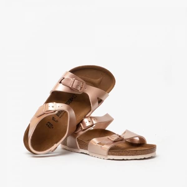 Birkenstock Rio Kids& Sandals - Metallic - Flat Sandals