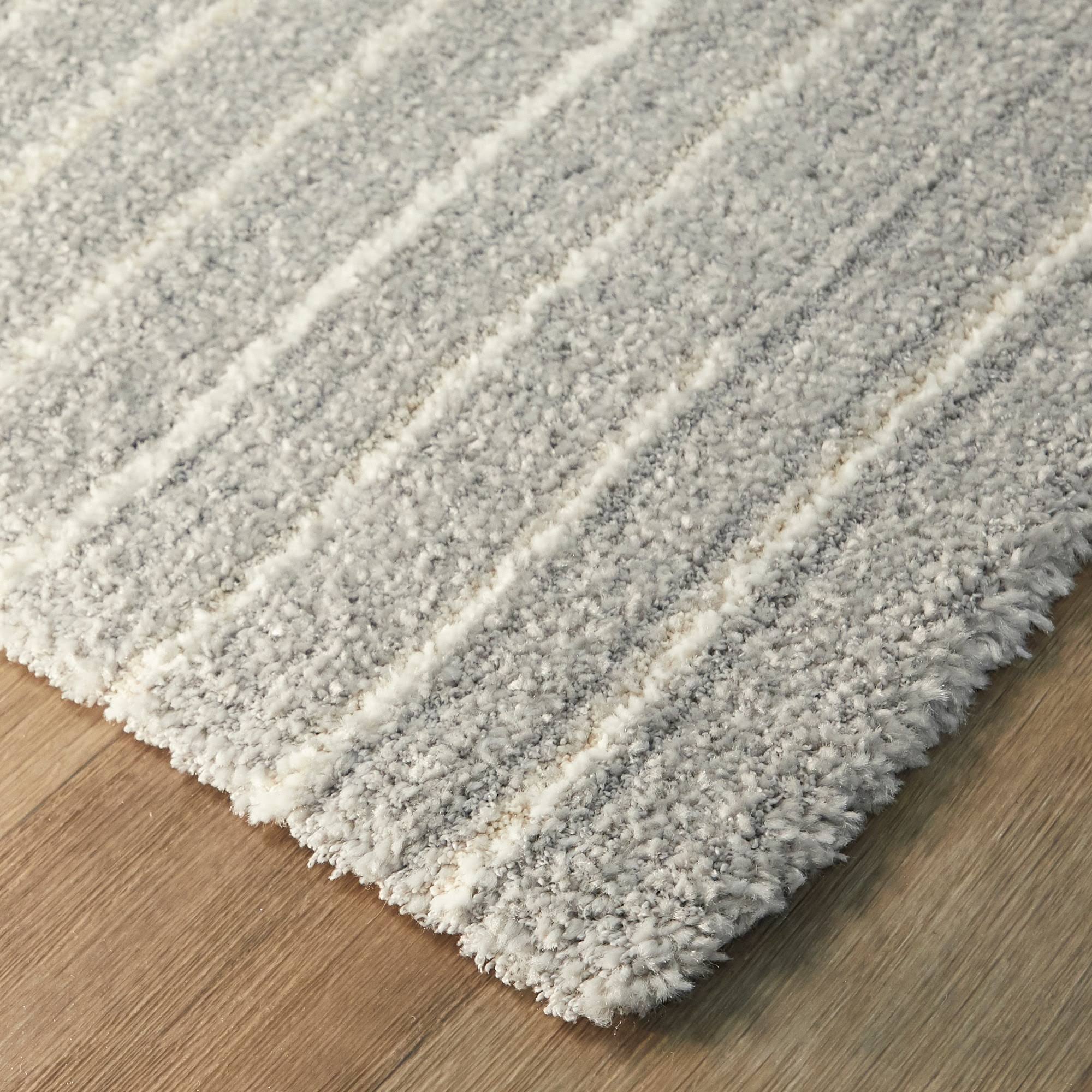 BALTA Chatham Grey 5 ft. x 7 ft. Modern Stripe Area Rug
