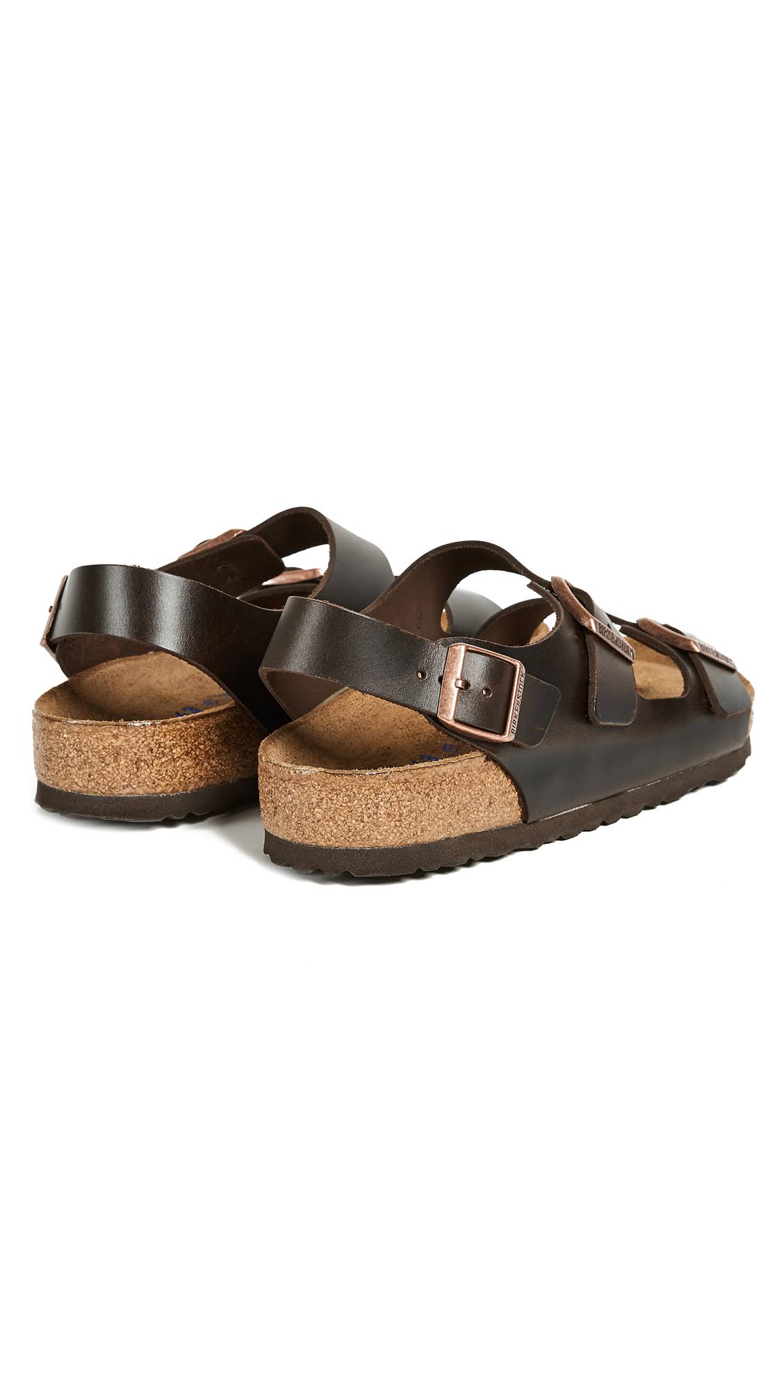 Birkenstock Milano Soft Footbed Sandal - 46 - Brown Amalfi Leather