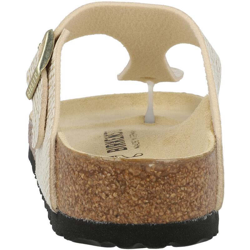 Birkenstock Gizeh Micro Fibre Women's Sandals - Shiny Python Eggshell