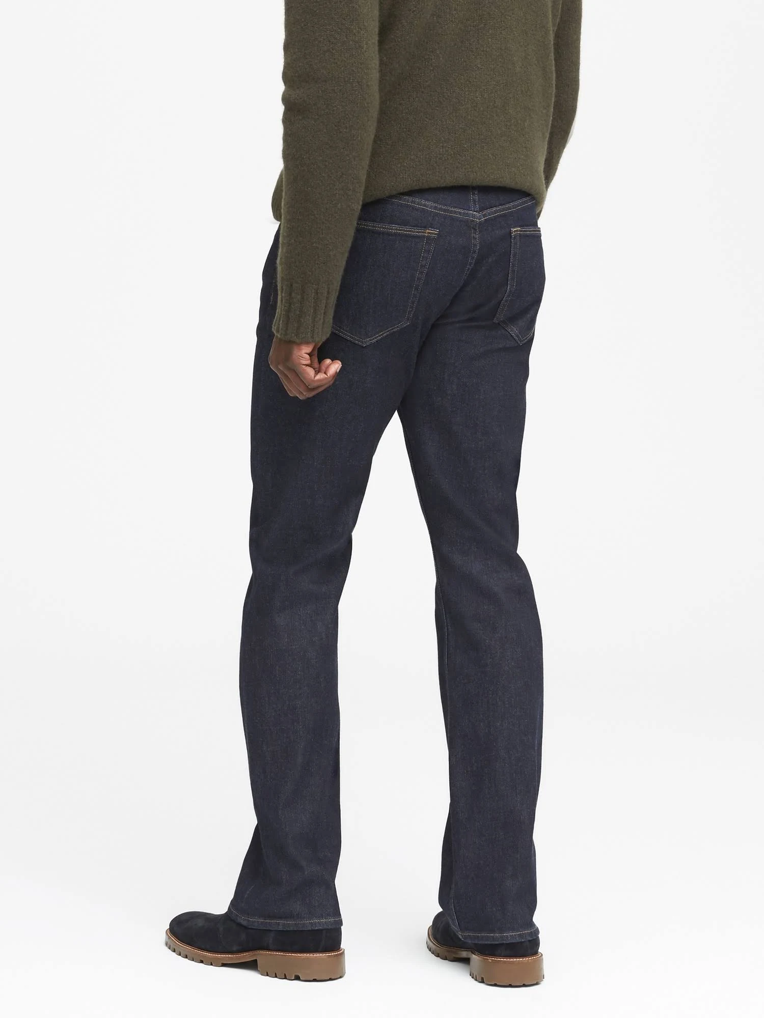 Banana Republic Men's Bootcut Dark Wash Jean Rinse Wash Size 44W 32L