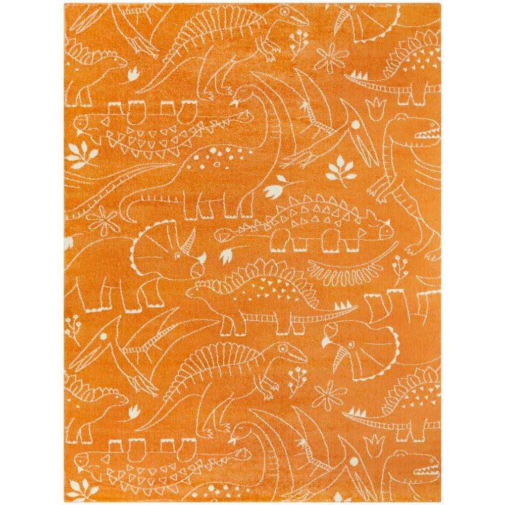BALTA Parker Dinosaur Orange 4 ft. x 6 ft. Area Rug