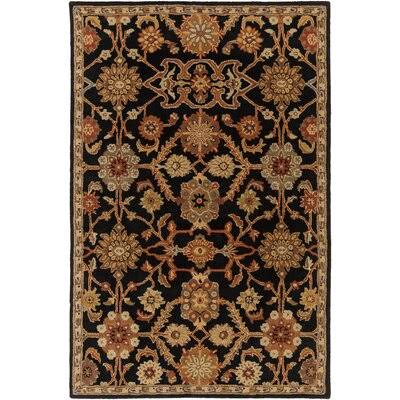 Essence Oriental Handmade Tufted Wool Black/Brown Area Rug Birch Lane Rug Size: Rectangle 6& x 9&