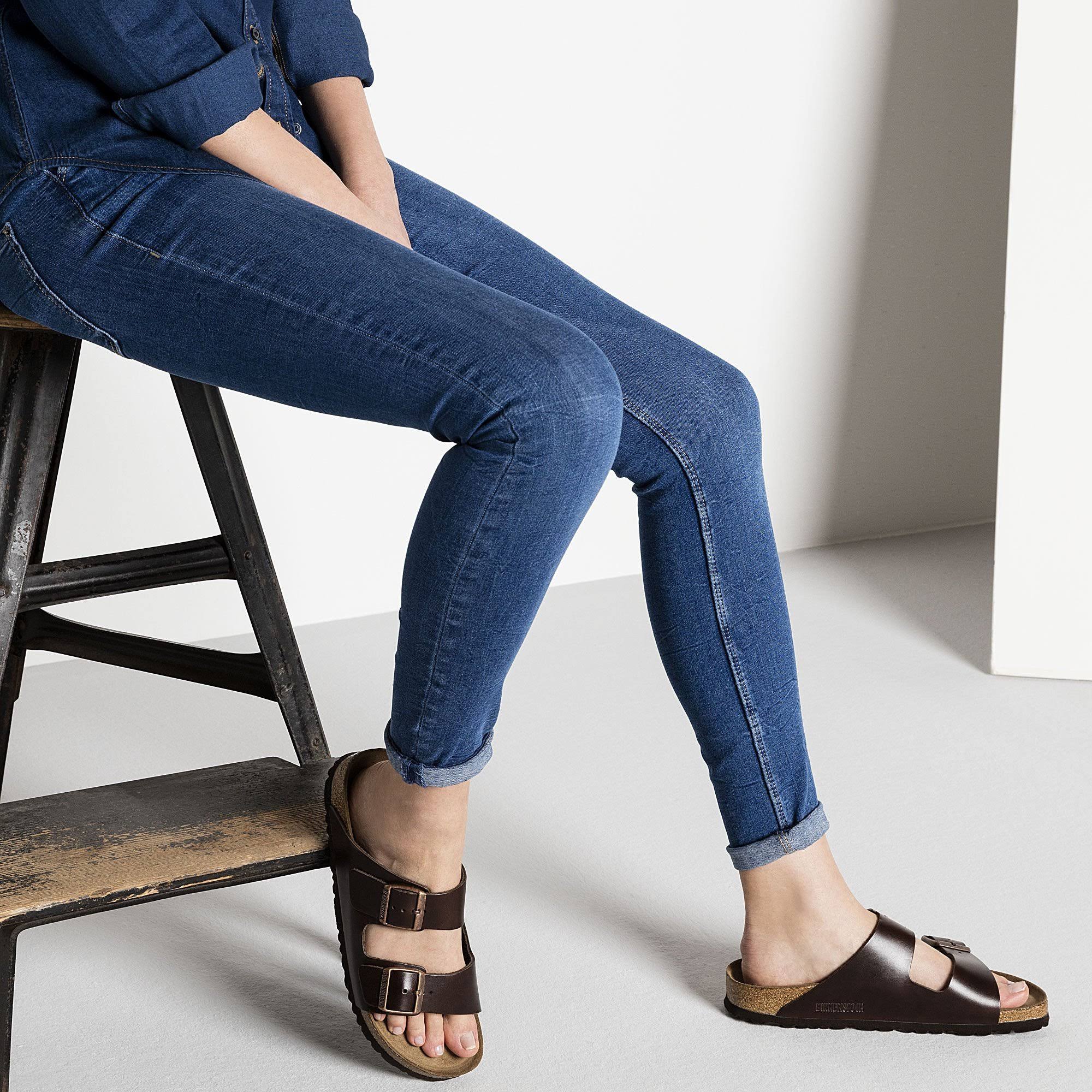 Birkenstock Arizona Soft Footbed - Leather Brown Amalfi / 38 / Narrow