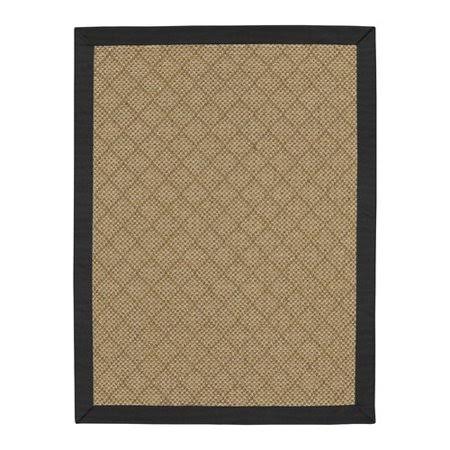 Wendy Geometric Flatweave Canvas Black/Brown Indoor / Outdoor Area Rug Highland Dunes Rug Size: Rectangle 8' x 10'