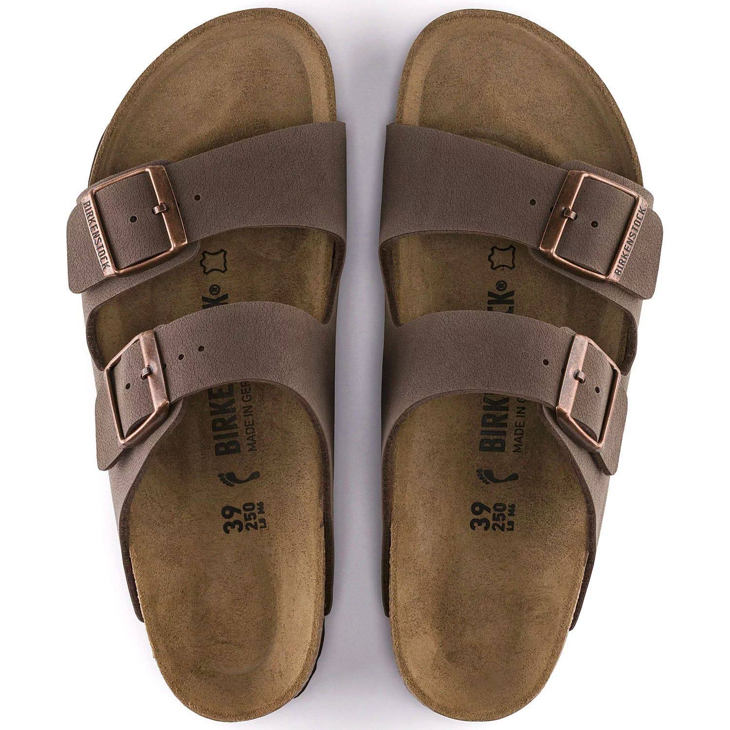 Birkenstock Men's Arizona Slide Sandal, Mocha, Size 13-13.5