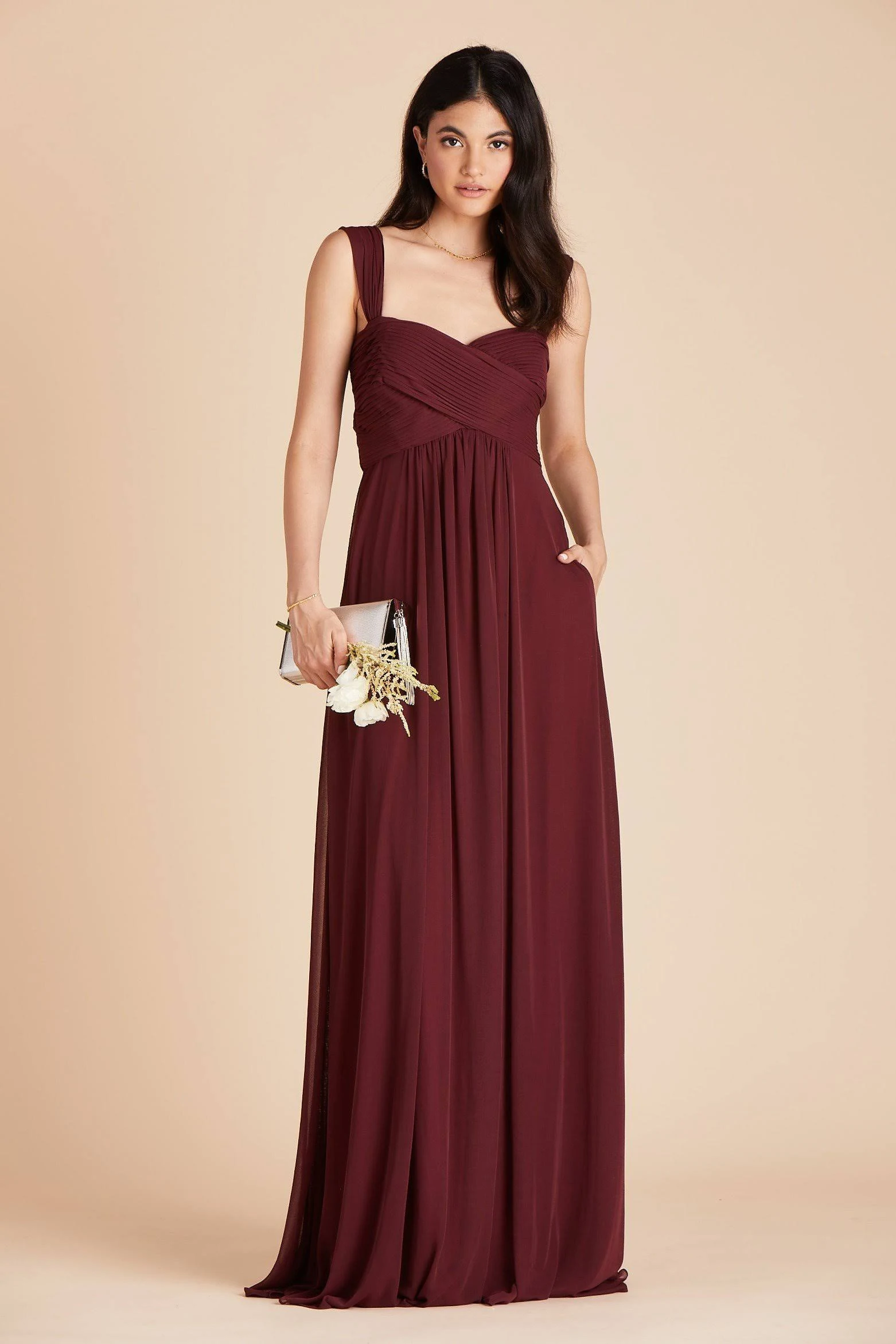 Birdy Grey Maria Convertible Bridesmaid Dress in Cabernet S / Cabernet