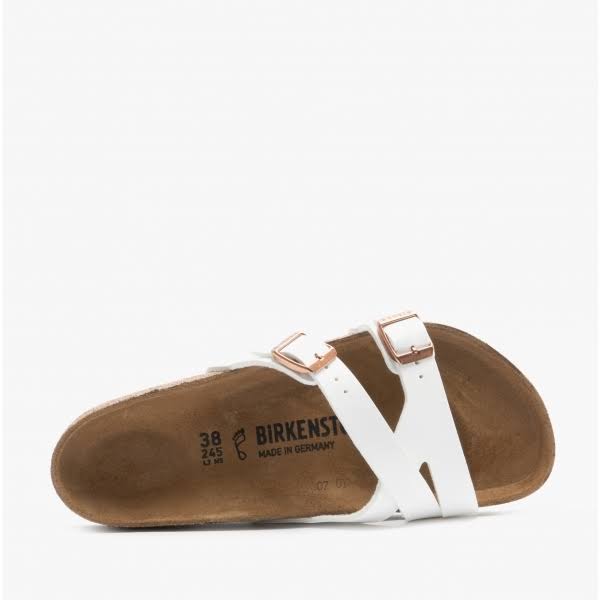 Birkenstock Womens Yao Balance Birko-Flor Open Toe Summer Sandals - White -8-8.5