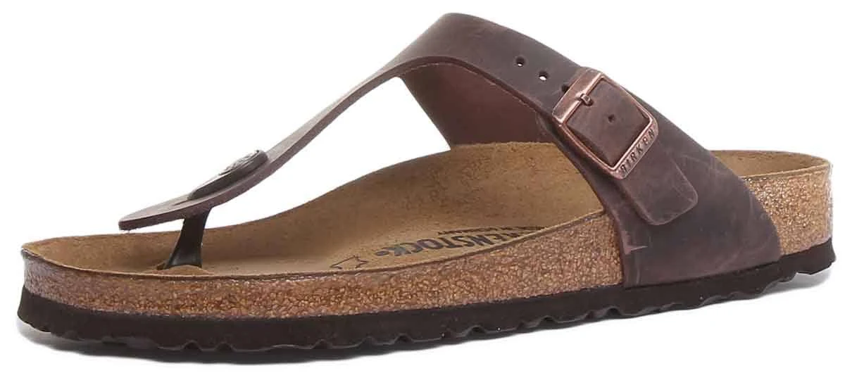Birkenstock - GIZEH_OILED-LEATHER - Brown / 42