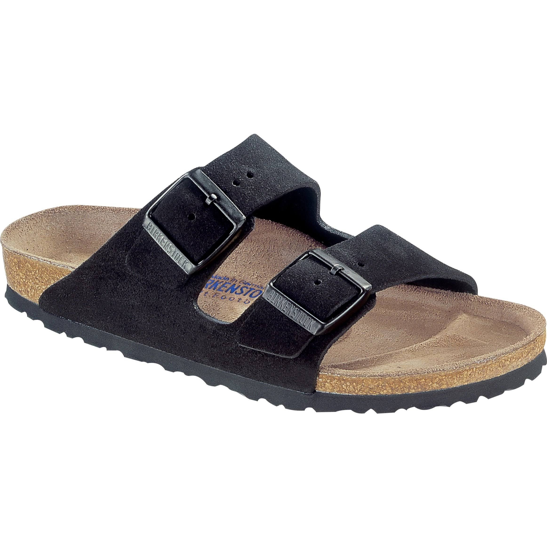 Birkenstock Arizona Soft Footbed - Suede Black / 39 / Narrow