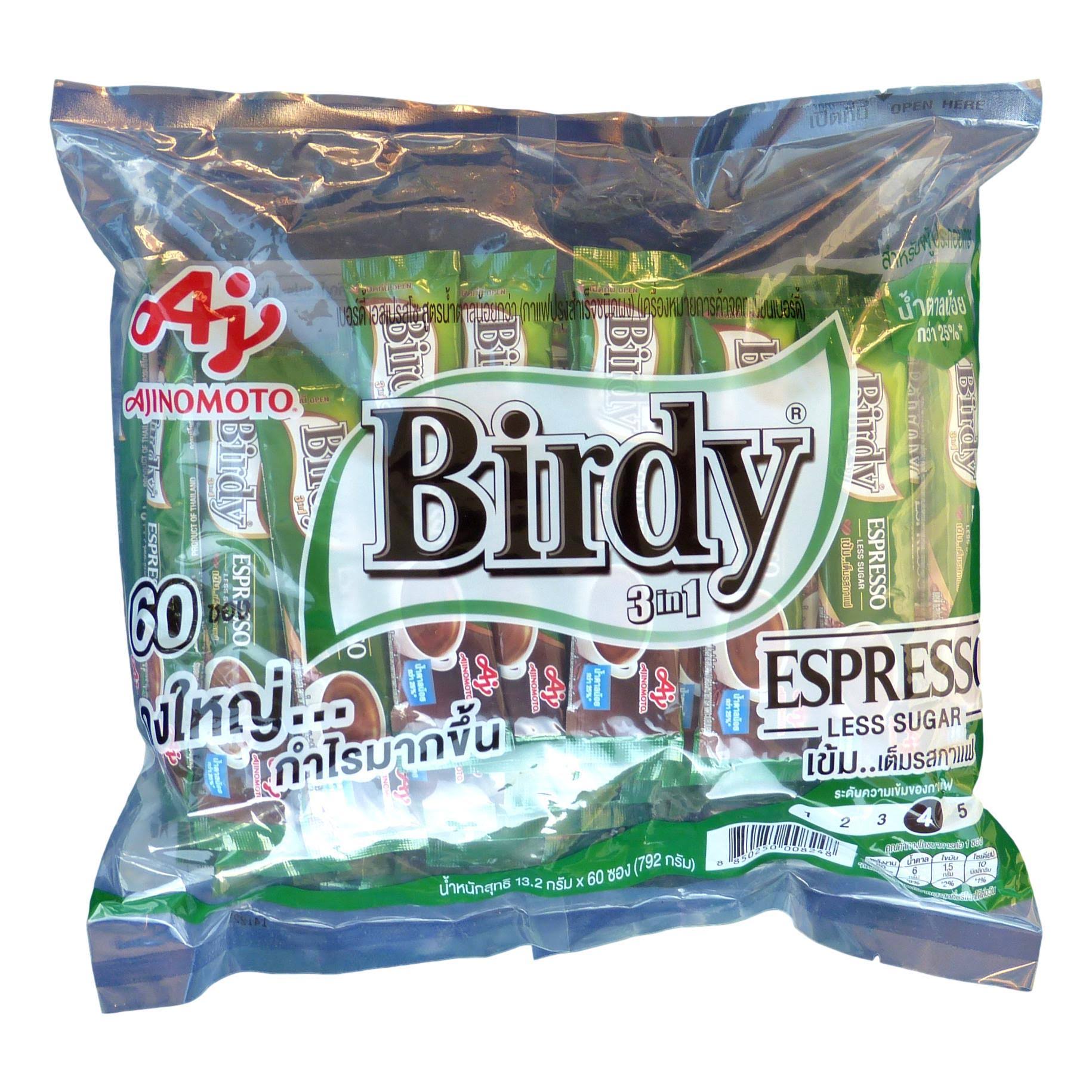 Birdy Espresso 3 in 1 Instant Coffee 60 Sachets