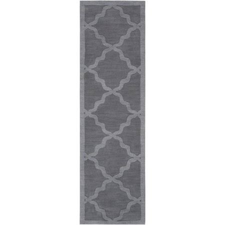 Blankenship Geometric Handmade Wool Gray Area Rug Charlton Home Rug Size: Runner 2&3x22 x 8&