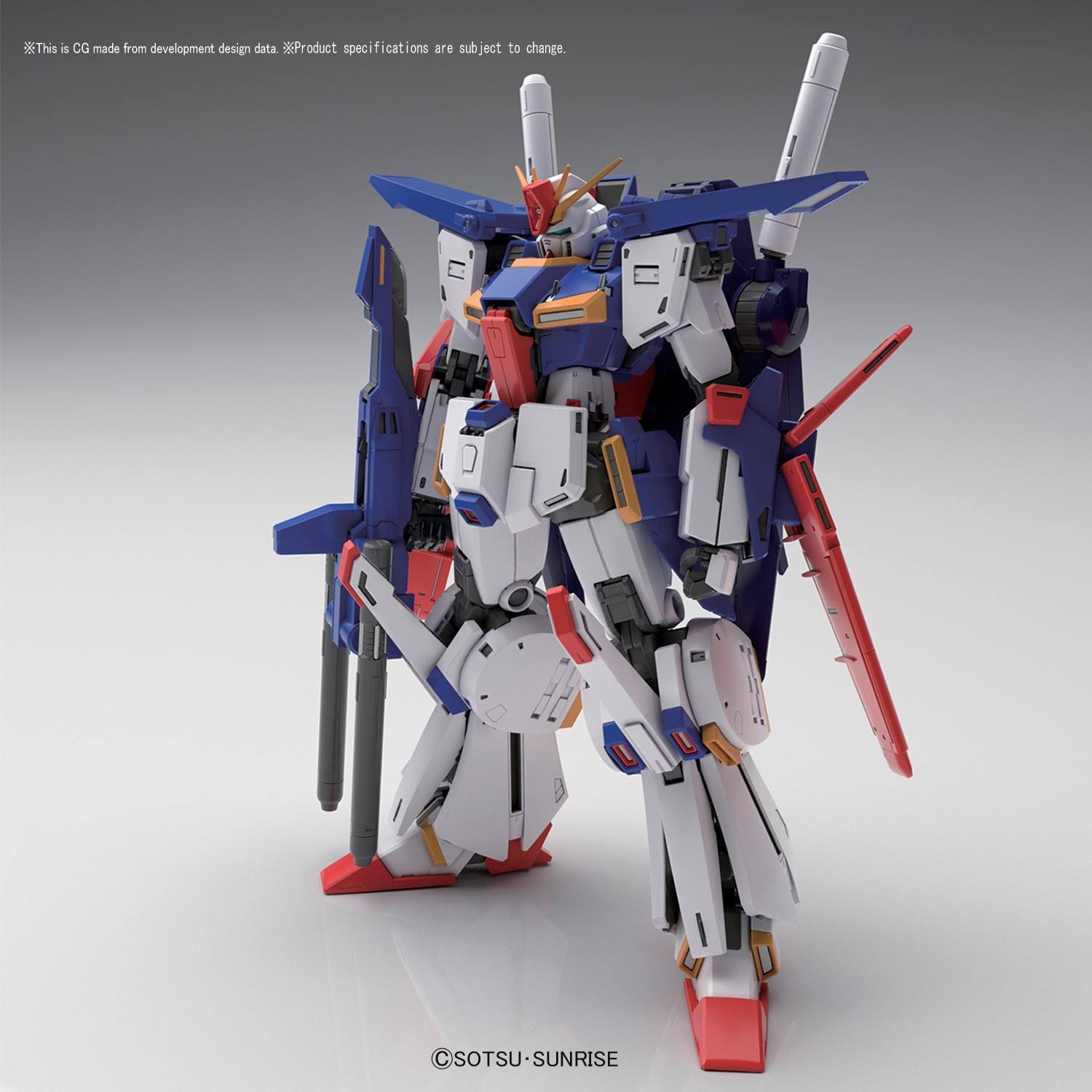 Bandai mg 1/100 MSZ-010 ZZ Gundam Ver KA Model Kit New from Japan