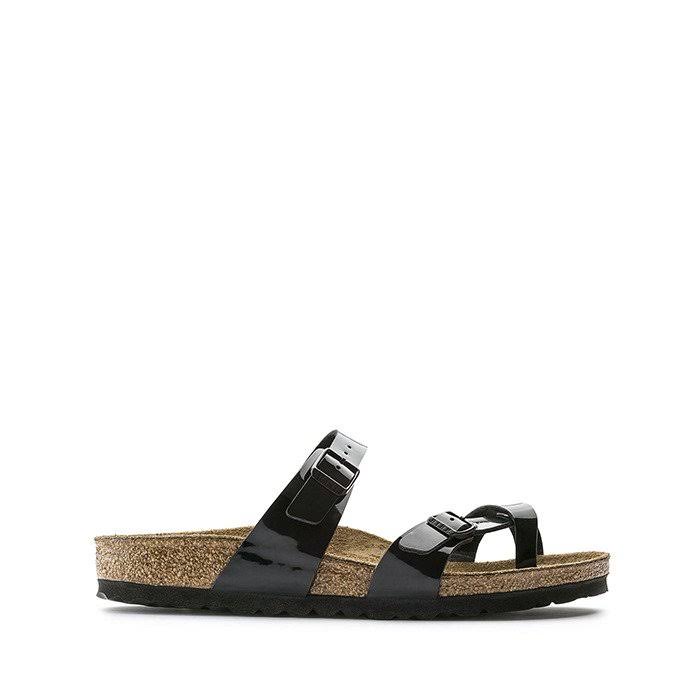 Birkenstock Thong Sandal Mayari Black Patent 38 EU / Narrow