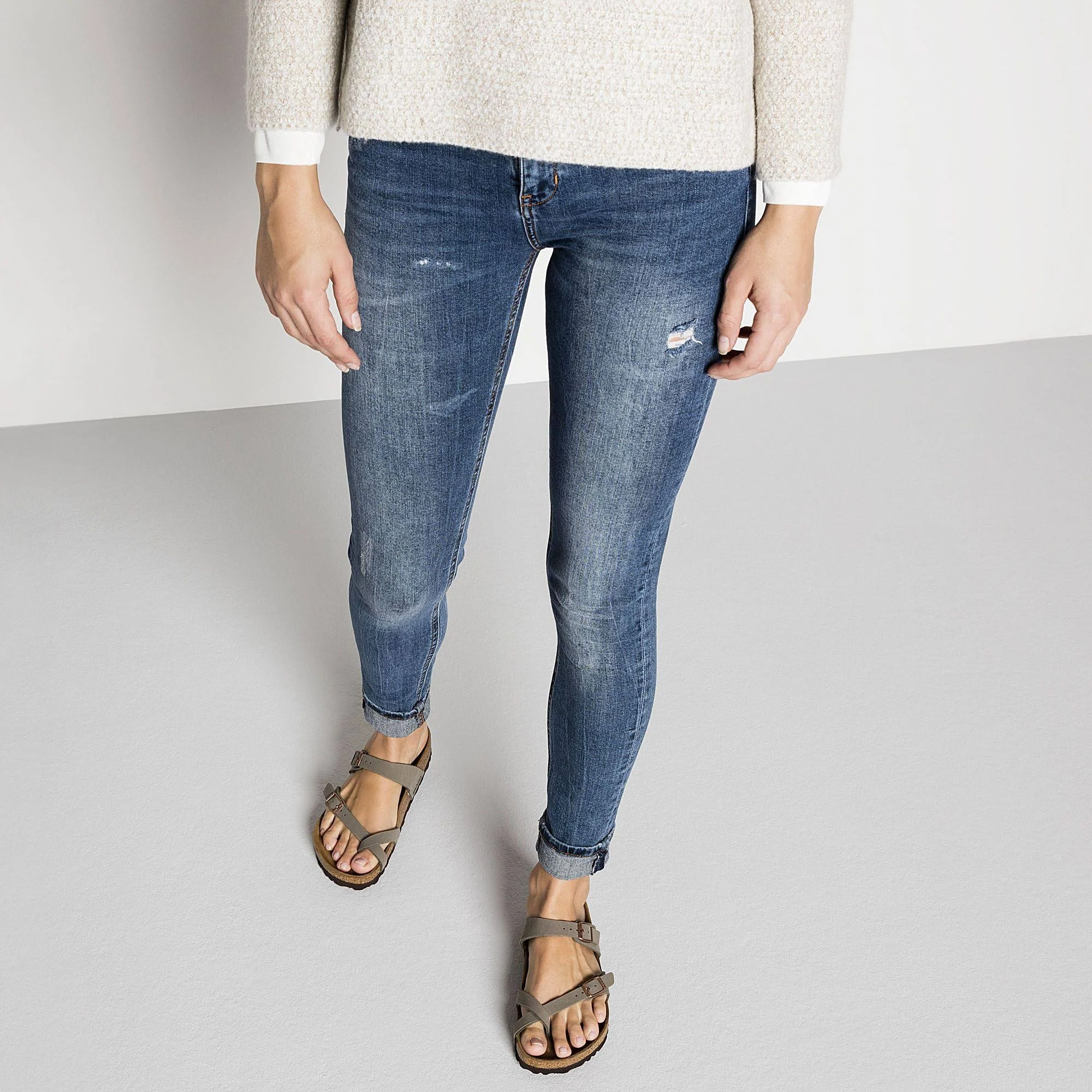 Birkenstock Women's Mayari (41 Stone Birkibuc)