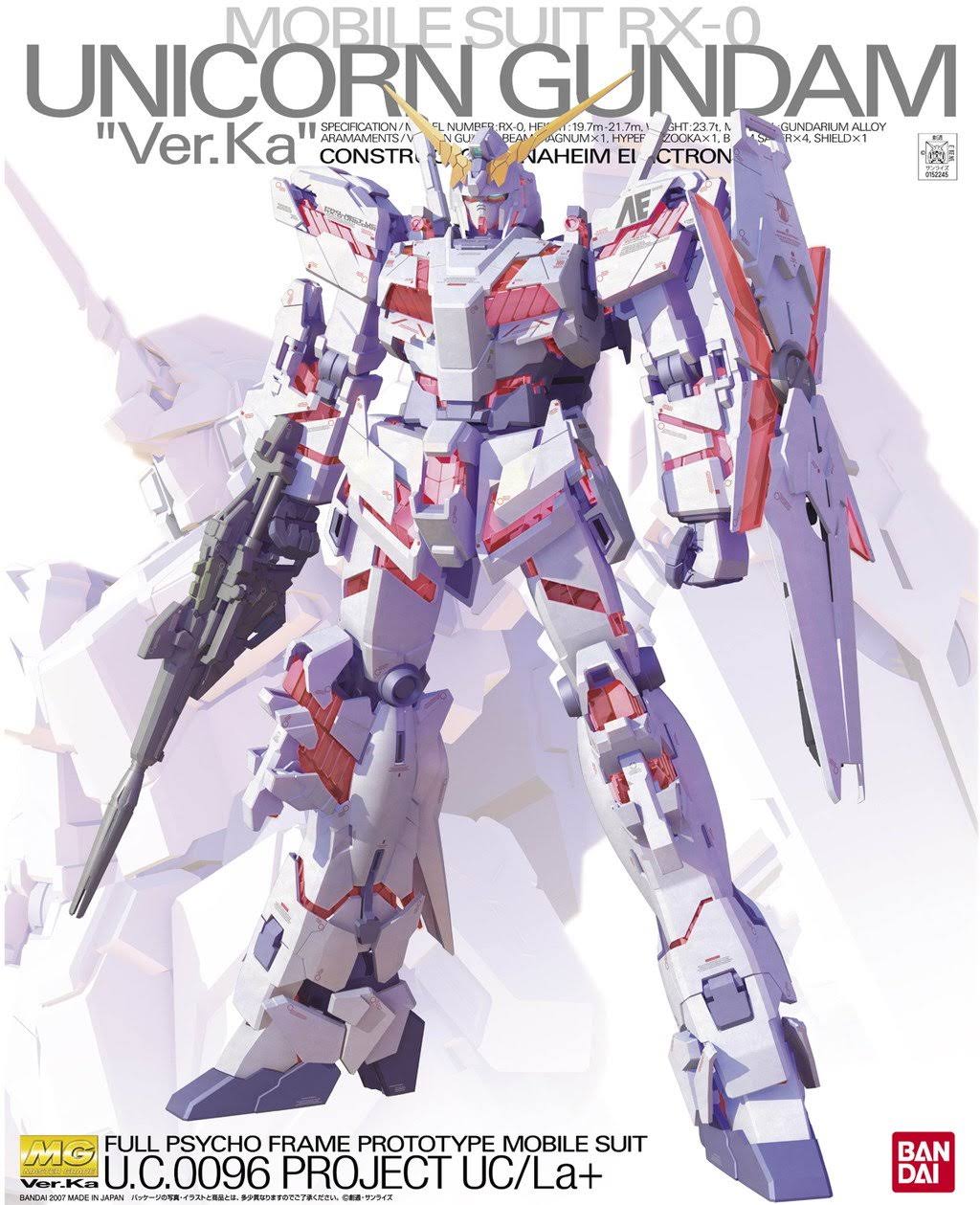 Gundam RX-0 Unicorn Ver KA mg 1/100 Scale