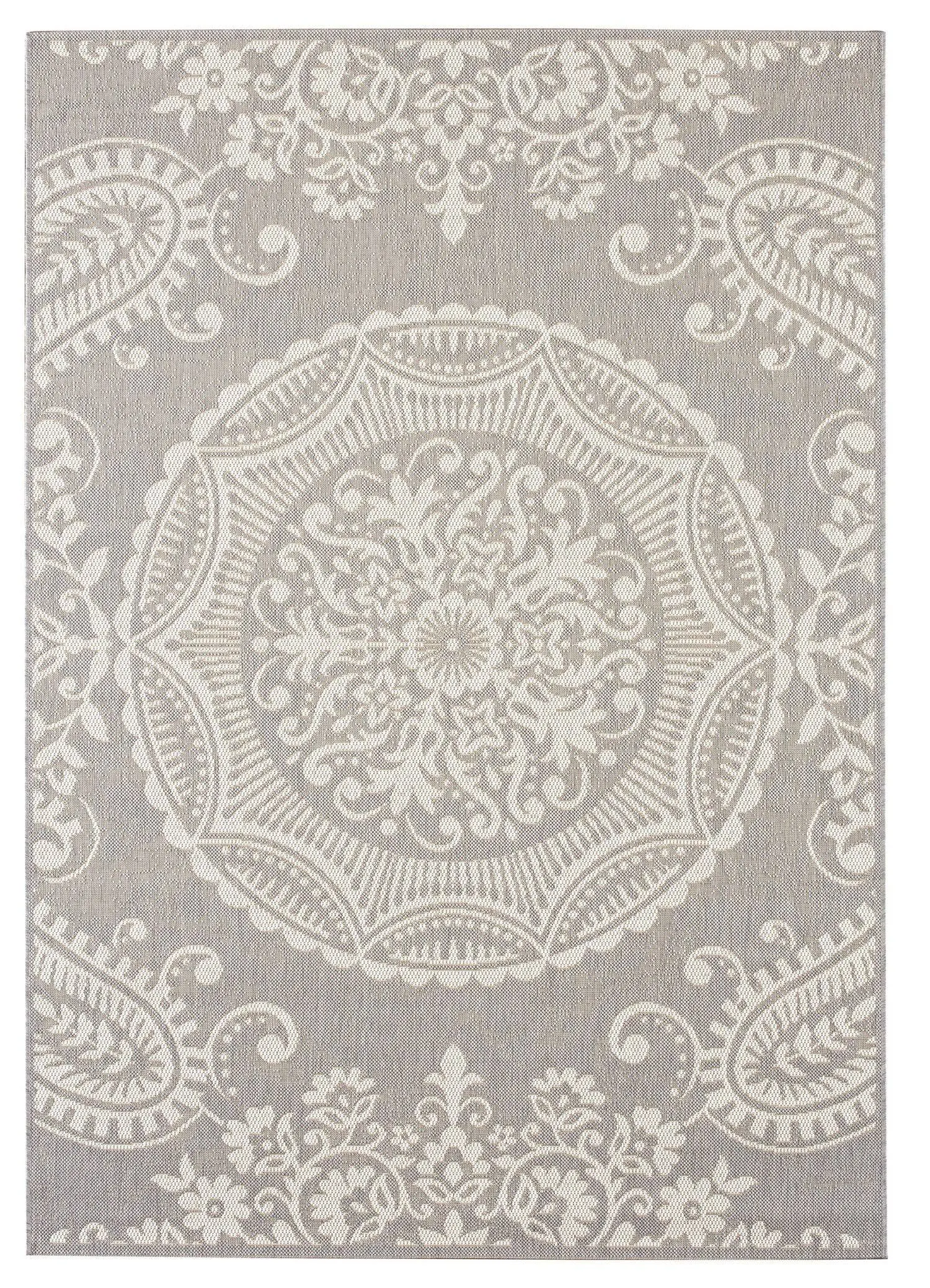 Balta Benson Light Gray Indoor/Outdoor Area Rug; 7&10&& x 10&