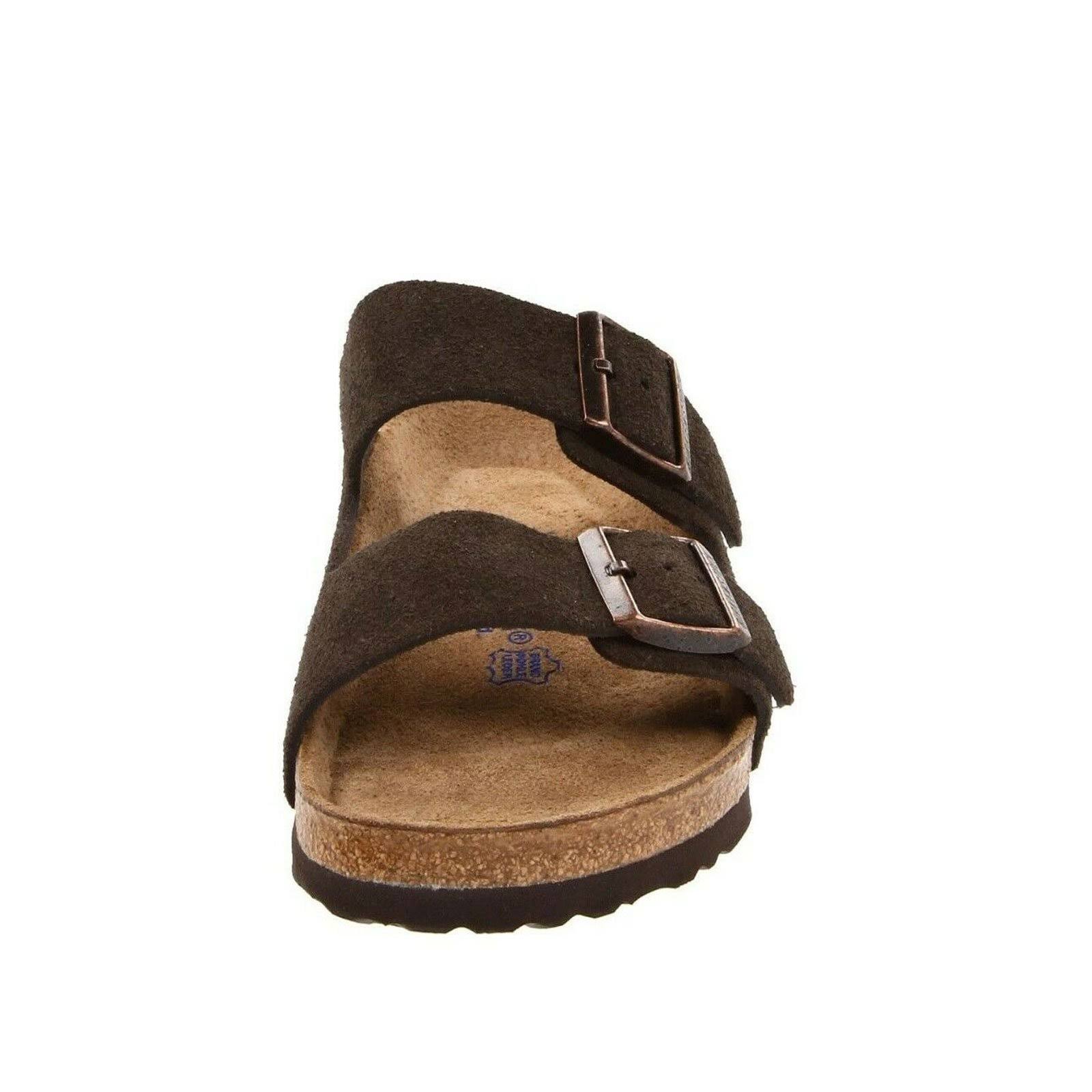 Birkenstock Arizona Soft Footbed - Suede Mocha / 44 / Narrow