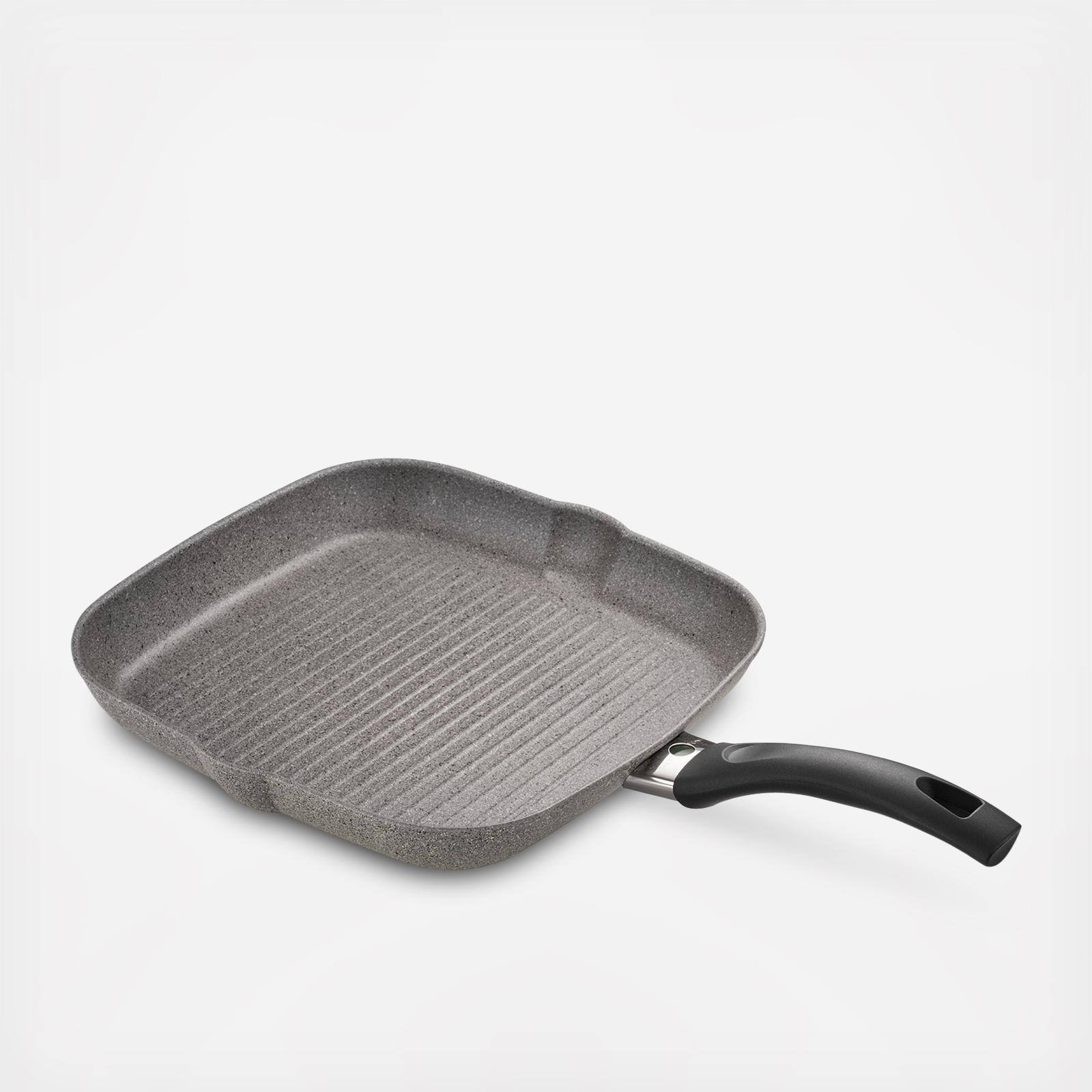 Ballarini Parma Forged Aluminum Nonstick Grill Pan, Gray/Black, 11x22