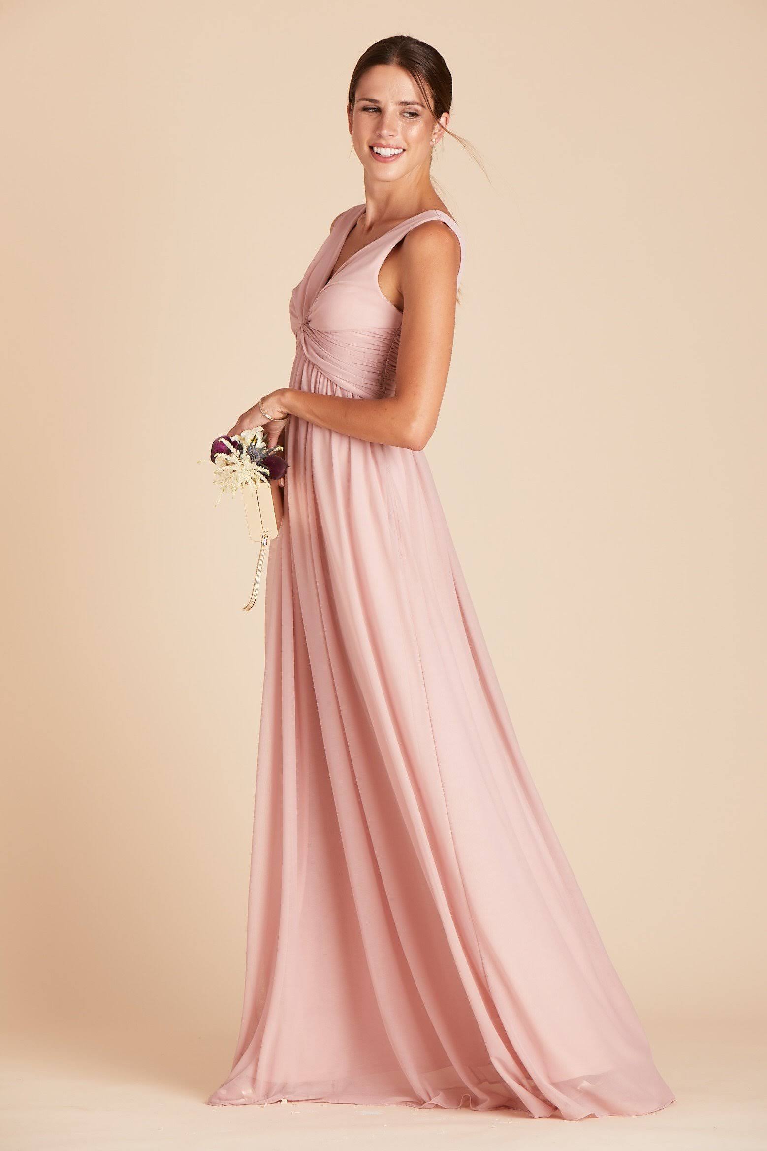 Birdy Grey Lianna Bridesmaid Dress in Dusty Rose S / Dusty Rose