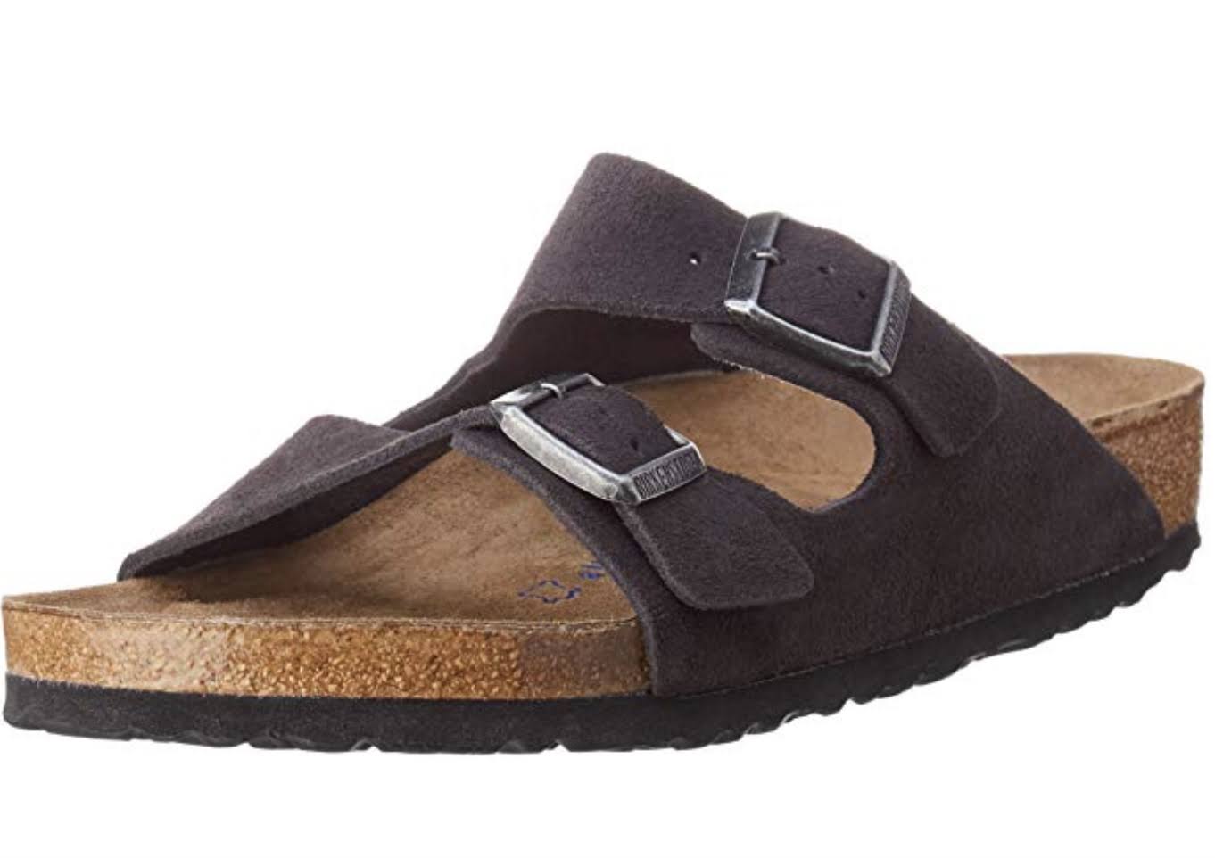 Birkenstock Arizona Velvet Gray Suede 552321 Soft Footbed Regular EU 40 41 42 EU 42 Normal/Regular Fit