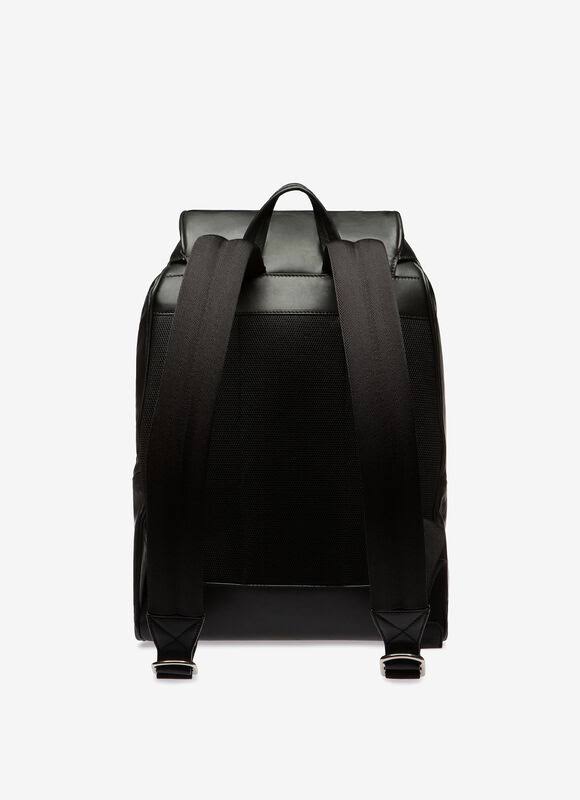 Bally Black Shake Leather Backpack
