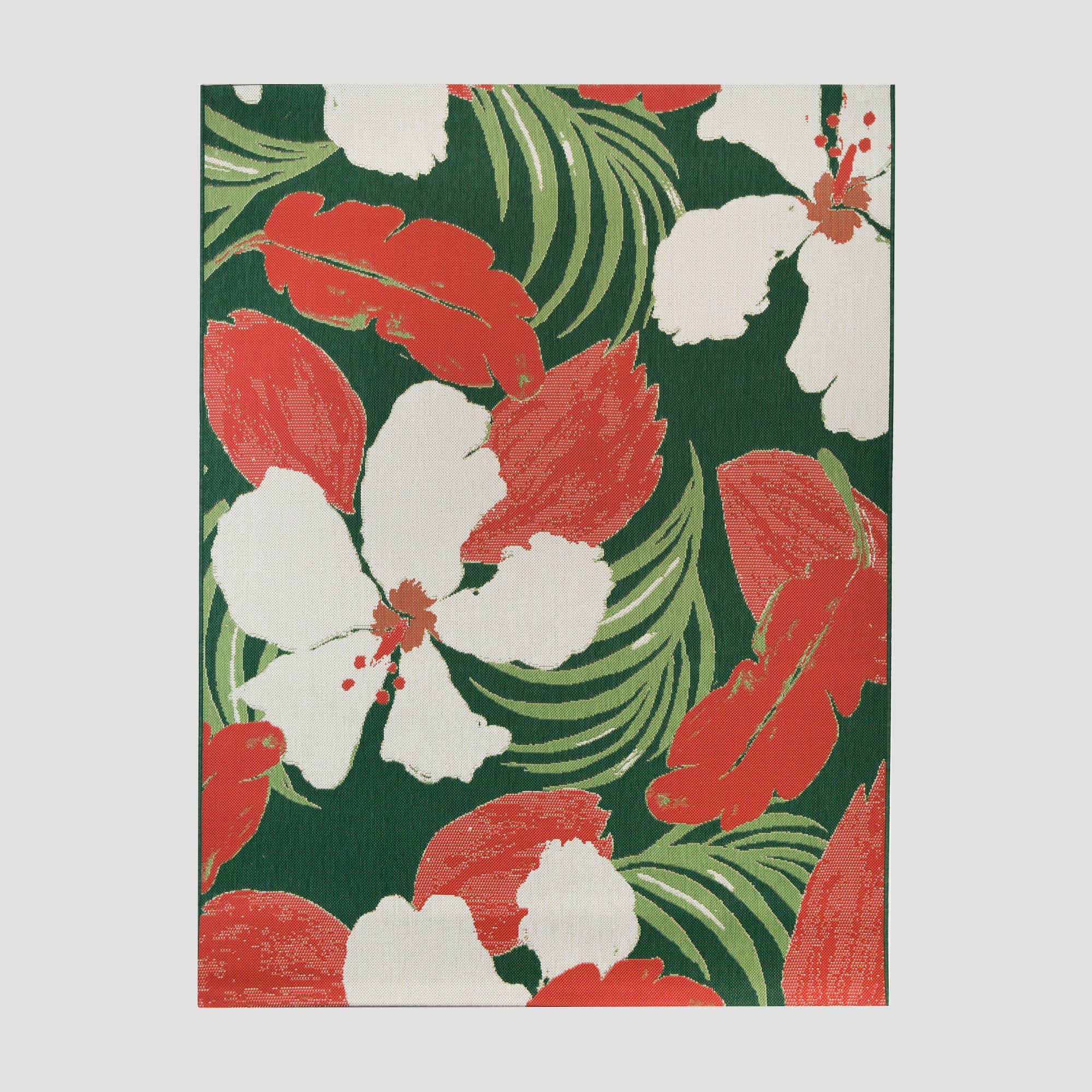 7& x 10& Hibiscus Outdoor Rug - Opalhouse