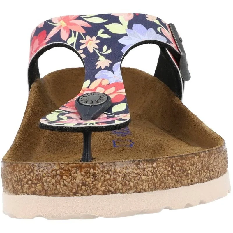 Birkenstock Gizeh Birko-Flor Supernatural Flowers Navy Thong Sandals