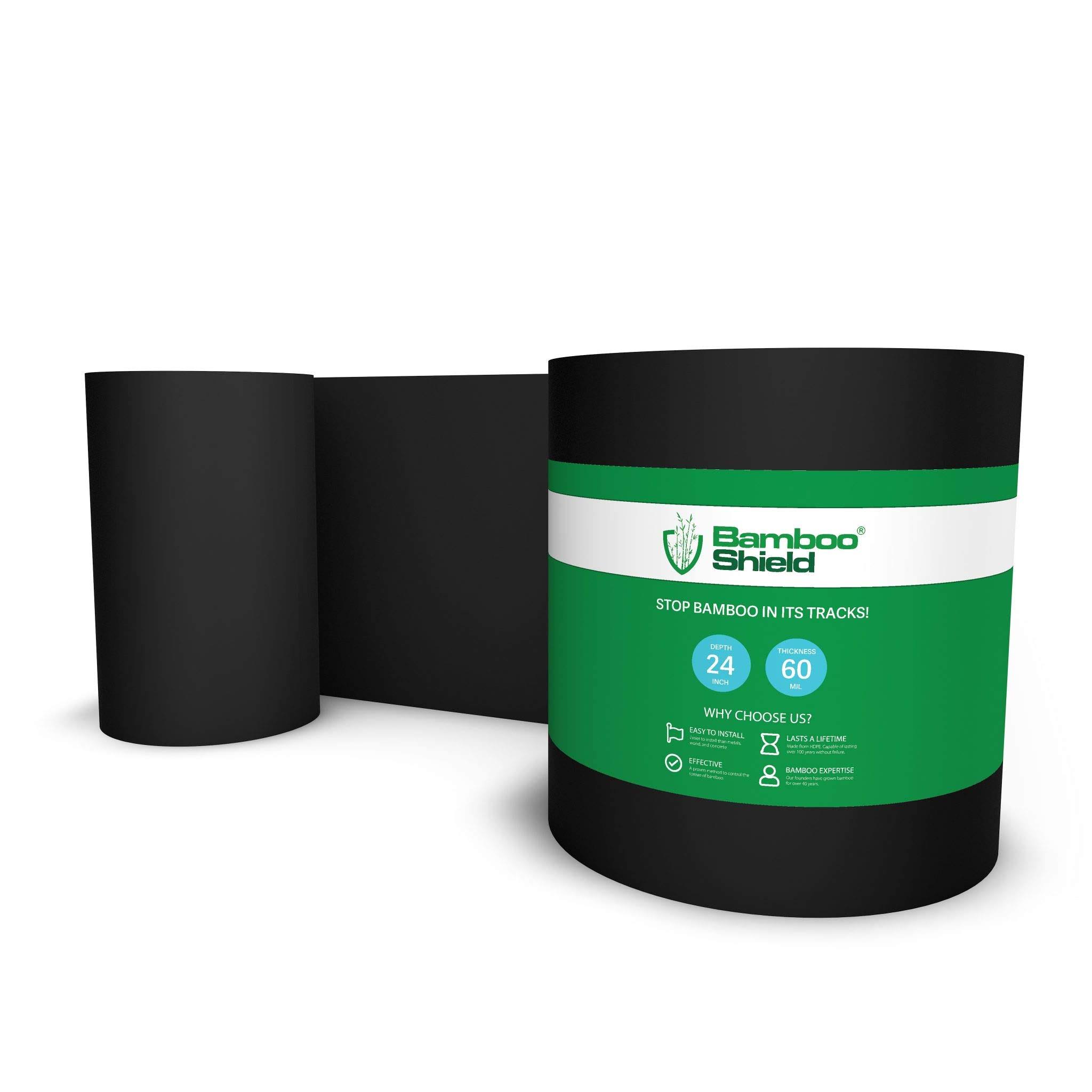 Bamboo Shield - 15 Feet Long x 24 inch x 60 Mil - Bamboo Root Barrier/Water Barrier