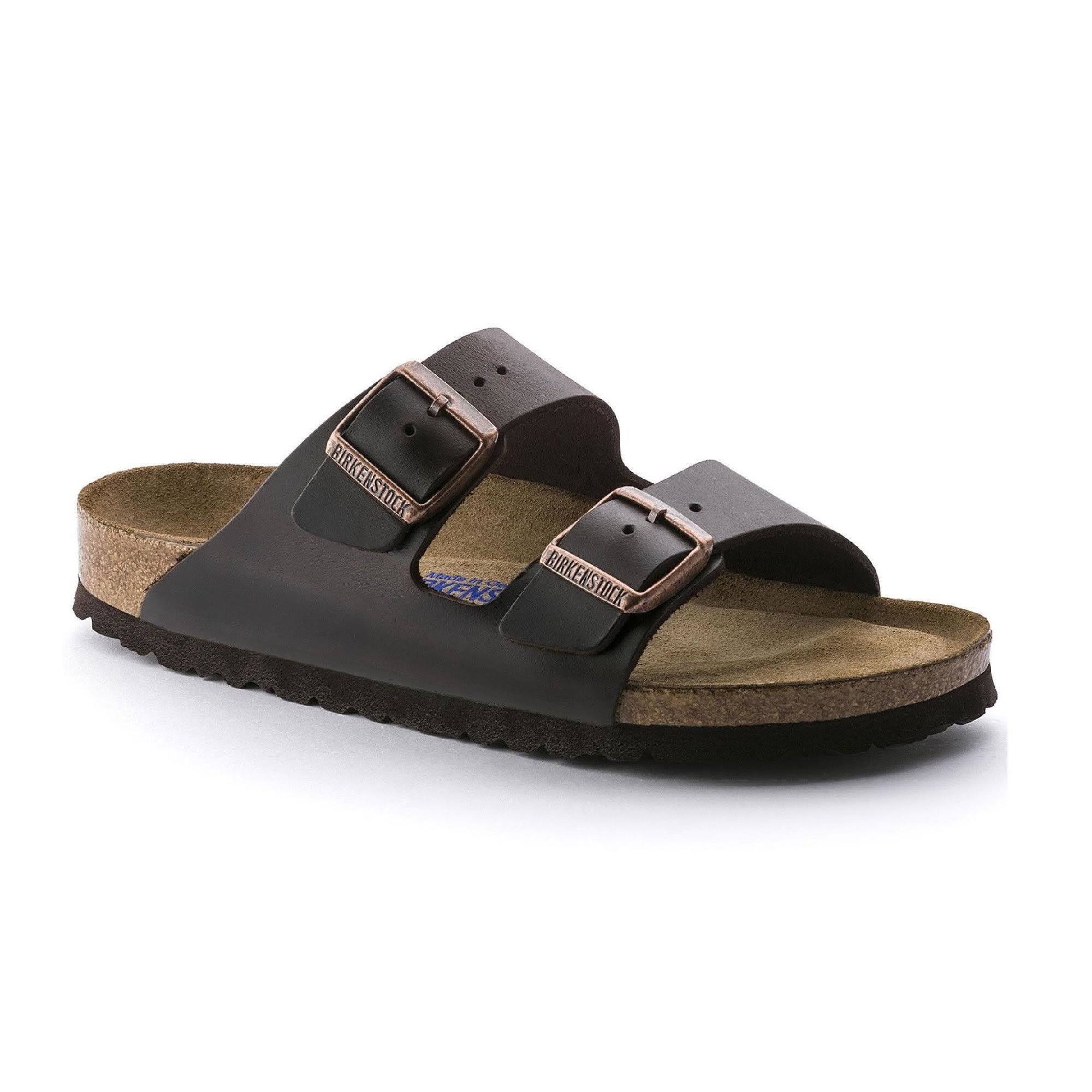 Birkenstock Arizona Soft Footbed - Leather Brown Amalfi / 40 / Narrow