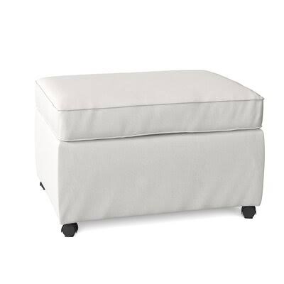 Birch Lane Gillis 28x22 Rectangle Standard Ottoman Body Fabric: Hanover Concrete