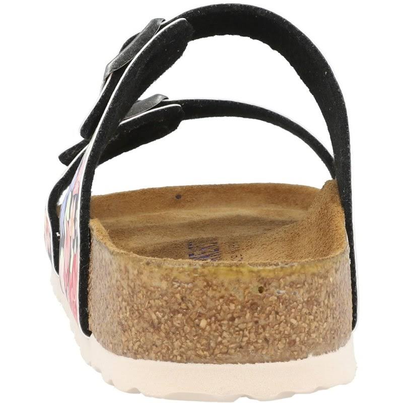 Birkenstock Sydney Birko-Flor Supernatural Flowers Navy Two-Strap Sandals