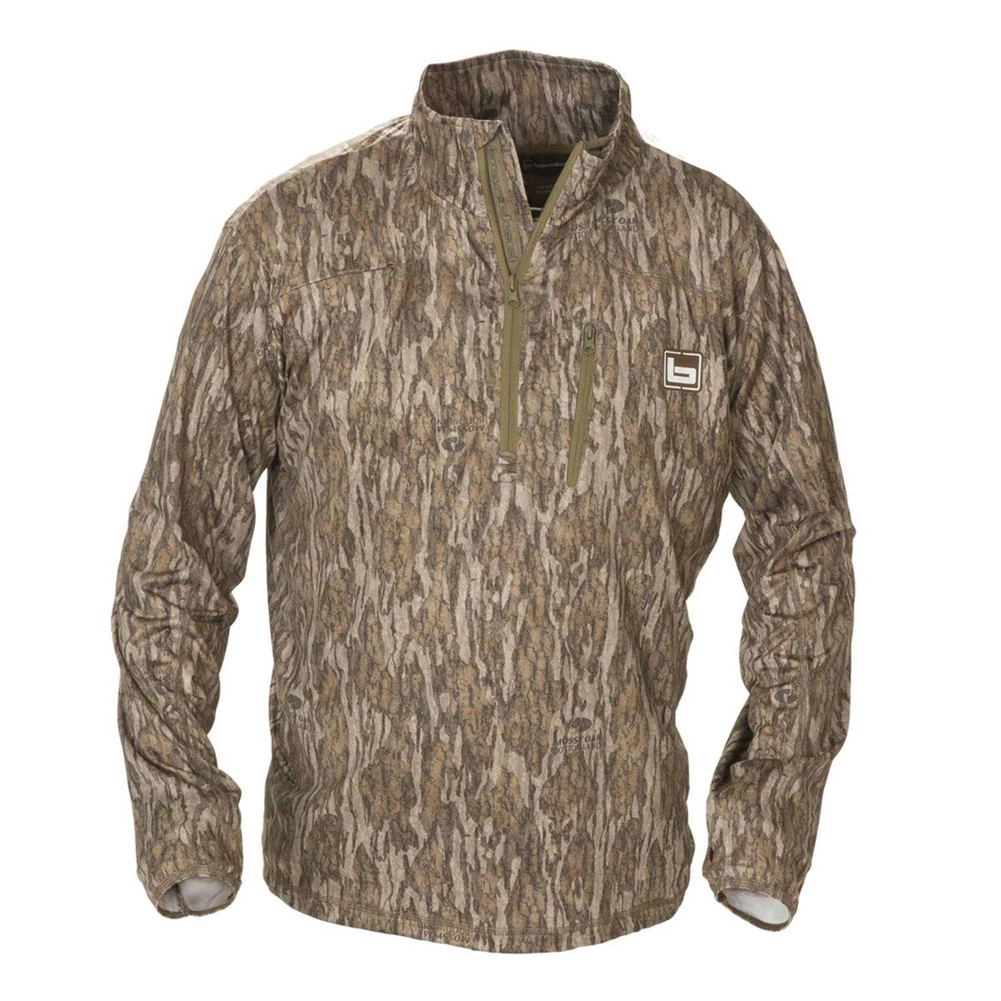 Banded Youth Tec Stalker 1/4 Zip, Boys, Mossy Oak Bottomland, Small