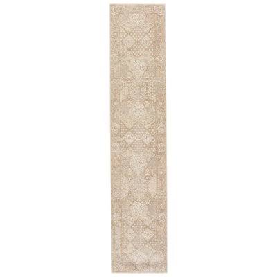 Mcclung Power Loom Cream/Taupe Rug Birch Lane Rug Size: Runner 2&6x22 x 12&