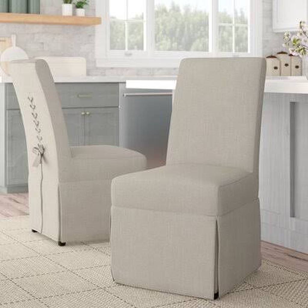 Benton Upholstered Dining Chair Upholstery Color: Natural