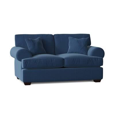 Workington 67x22 Rolled Arm Loveseat Body Fabric: Classic Indigo