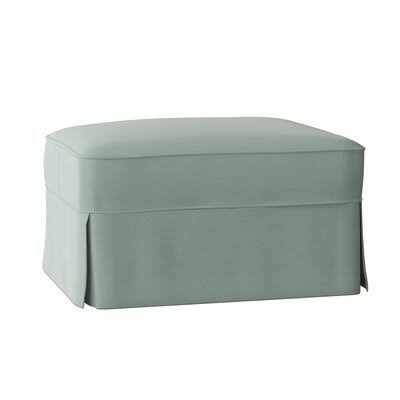 Wayfair Custom Upholstery Barrand Ottoman Body Fabric: Bayou Spray