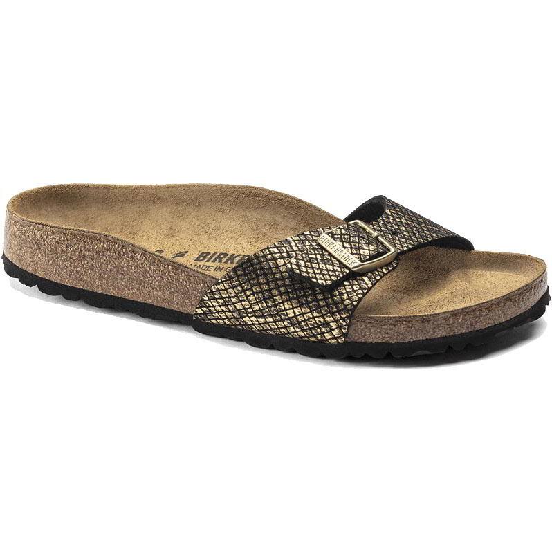 Birkenstock Madrid 1018456 Ladies One Strap Sandals Shiny Python