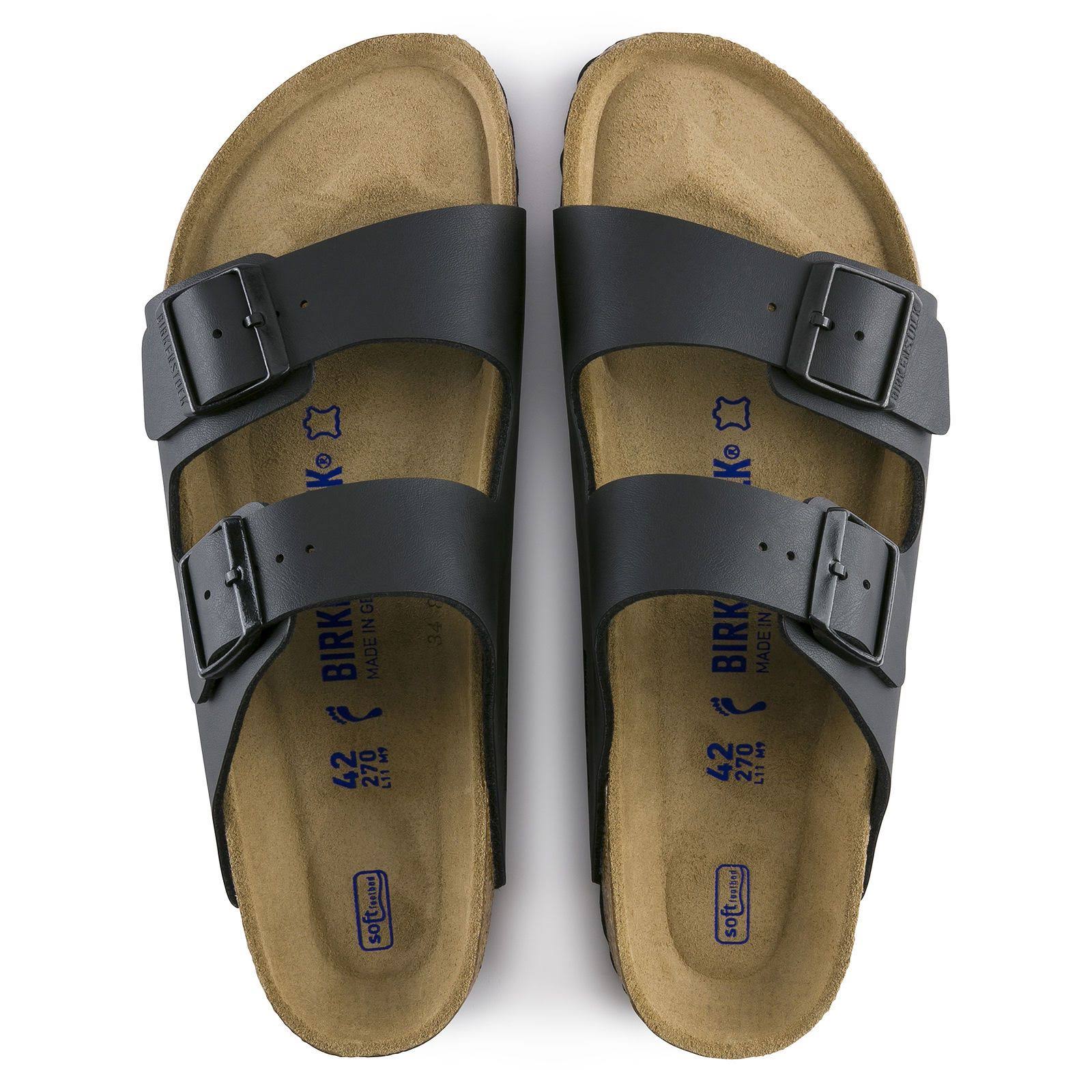 Birkenstock Arizona Soft Footbed - Birko-Flor Blue / 45 / Regular