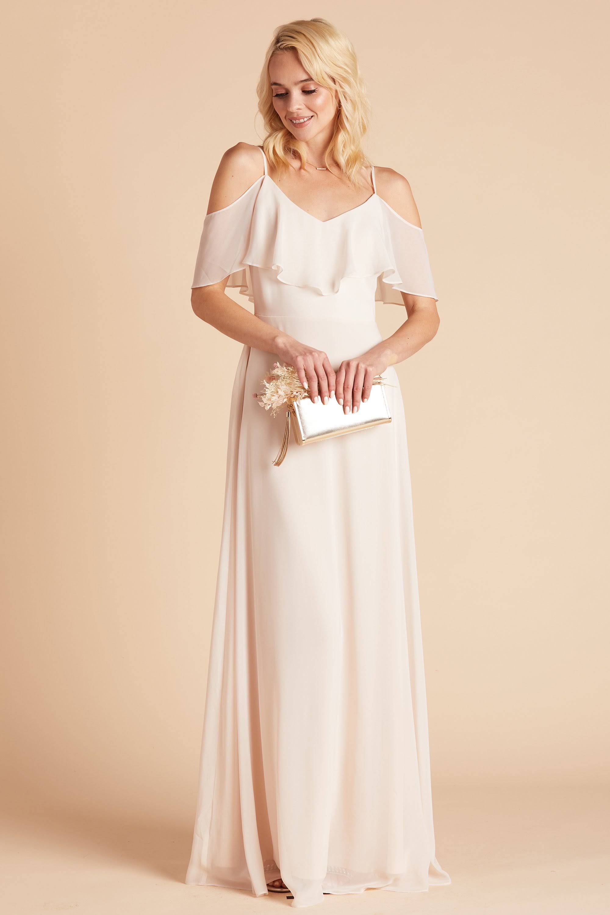 Birdy Grey Jane Convertible Chiffon Bridesmaid Dress in Champagne XXL / Champagne