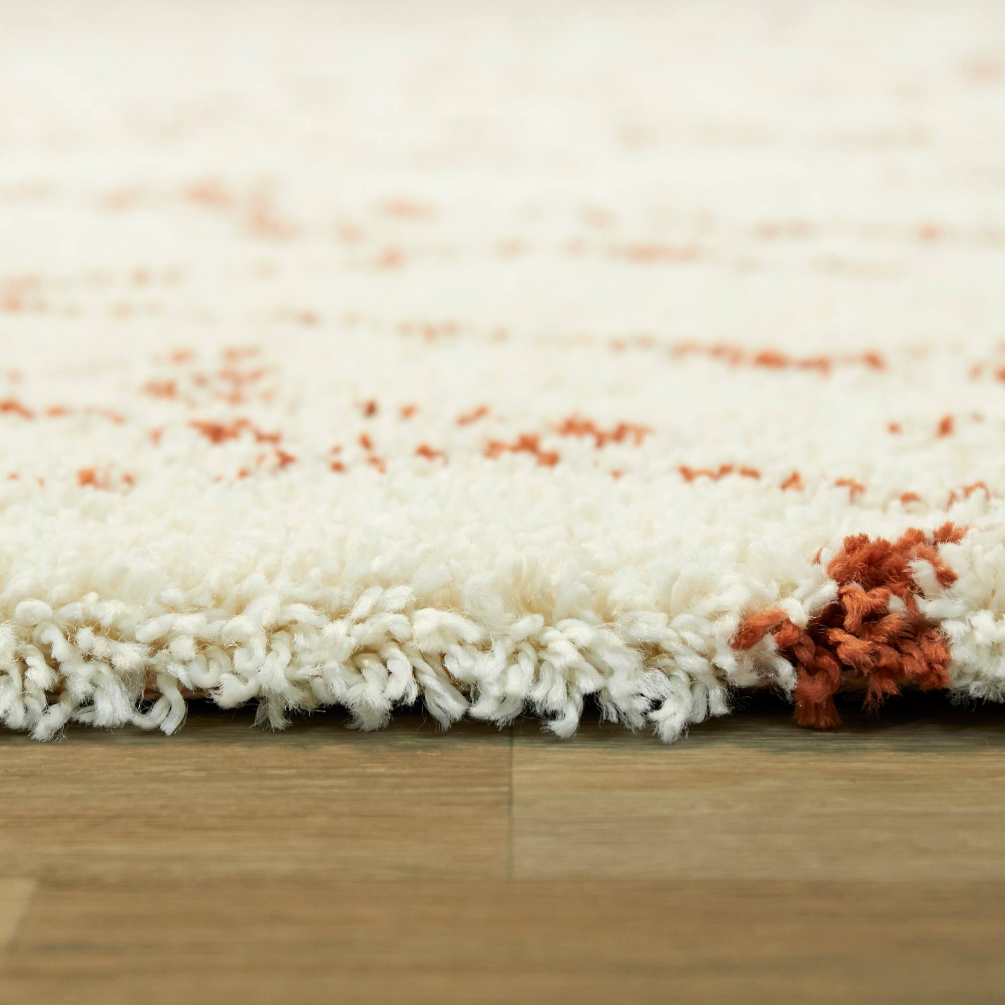 Bramante Abstract Shag Area Rug - 7&10x22 x 10& - Navy