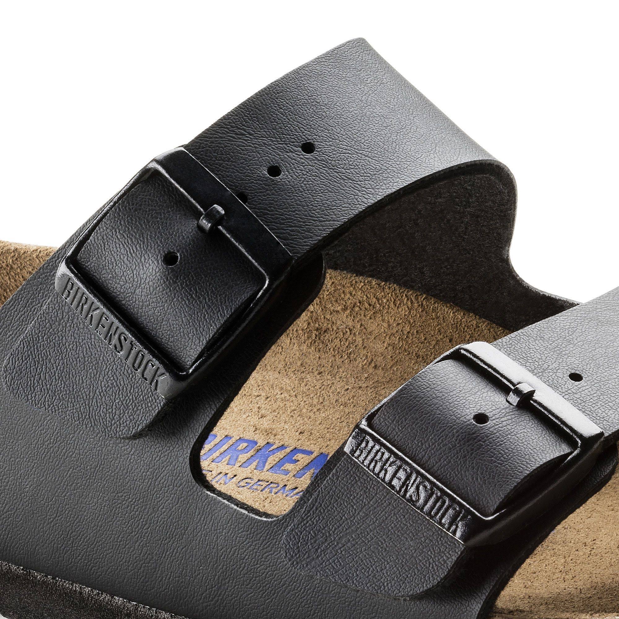 Birkenstock Women's Arizona Soft Footbed Black Birko-Flor